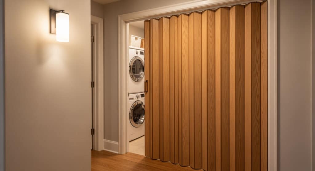 accordion door