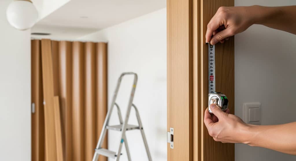 accordion door