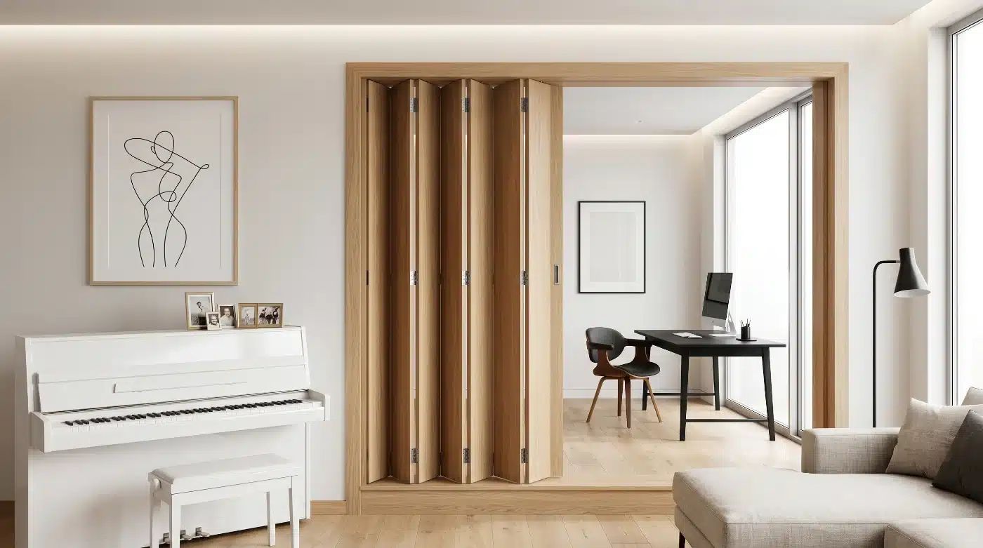 accordion door