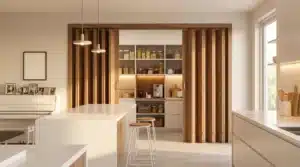 accordion door kitchen